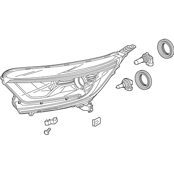 Honda 33150-TLA-A01 Headlight Assembly, Driver Side