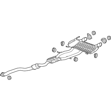 GM 84301236 Muffler & Pipe