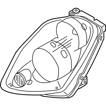 Infiniti 26025-AL515 Headlamp Housing Assembly, Right