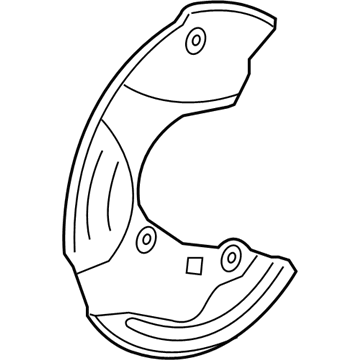 GM 92199929 Shield-Front Brake