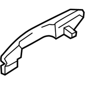 Hyundai 83660-2E020-CA Rear Exterior Door Handle Assembly, Right