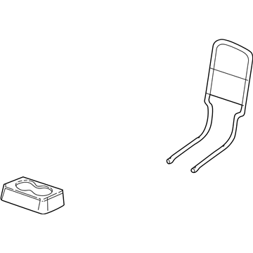 GM 88938355 Holder, Front Center Seat Cup *Graphite