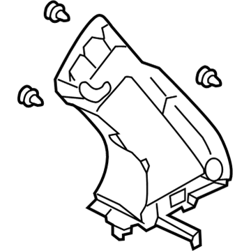 Hyundai 85895-4D000-QW Trim Assembly- D Pillar, RH