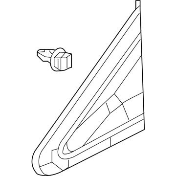 Honda 75495-TR3-A01 Garnish Assy., L. FR. Pillar Corner