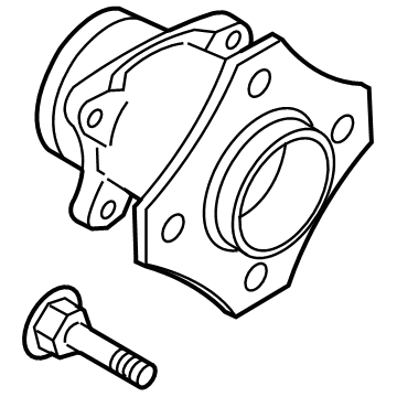 Nissan 43202-4AF0A Hub Assembly Rear