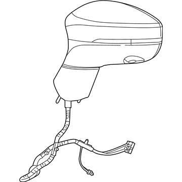 Mopar 5RM13PW2AE Outside Rearview Mirror