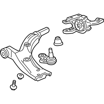 Acura 51350-STK-A03 Arm Assembly, Right Front (Lower)