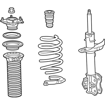 Acura 51602-STK-A08 Shock Absorber Assembly, Left Front