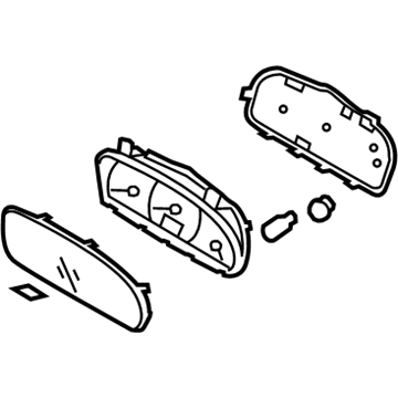 Hyundai 94001-2H002 Cluster Assembly-Instrument(Mph)