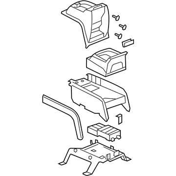 GM 25775480 Compartment Asm-Front Floor *Light Cashmere