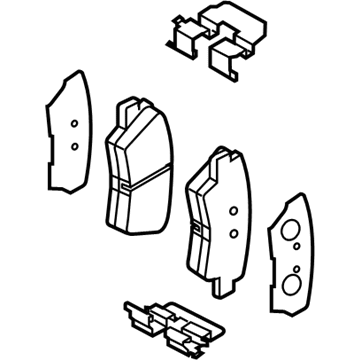 Kia 58302G2A50 Pad Kit-Rear Disc Brake