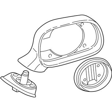 BMW 51-16-8-397-039 Left Primed El.Exterior Heatable Mirror