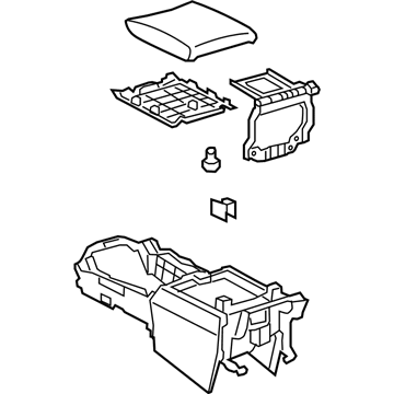 Lexus 58810-50210-09 Box Assembly, Console