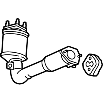 GM 23128663 Warm Up 3Way Catalytic Convertor Assembly (W/ Exhaust Pip