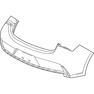 Acura 04715-T3R-A90ZZ Face, Rear Bumper (Dot)