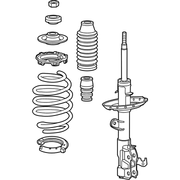 Honda 51620-TM8-A11 Shock Absorber Assembly, Left Front