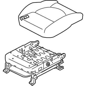 Kia 881002K013AHL Cushion Assembly(W/O Track