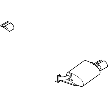 Infiniti 20100-EH305 Exhaust Main Muffler Assembly