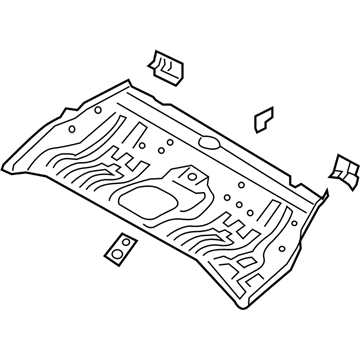 Hyundai 65510-F2000 Panel Assembly-Rear Floor Front Complete