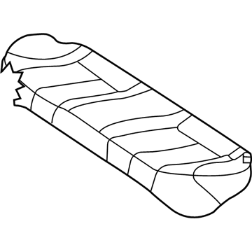 Kia 891602G400801 Rear Seat Cushion Covering Assembly, Right