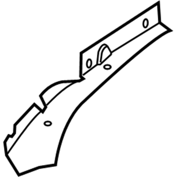 BMW 51-49-7-225-393 Trim, Water Gutter, Top Left