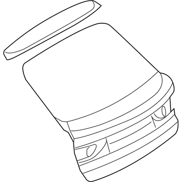 BMW 51-62-7-207-411 Cover, Rear Lid, Top