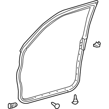 Lexus 67861-0E010 Weatherstrip, Front Door, RH