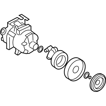 Kia 977013K125RU Reman Compressor Assembly