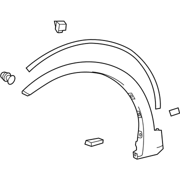 Toyota 75602-0R030 Wheel Opening Molding