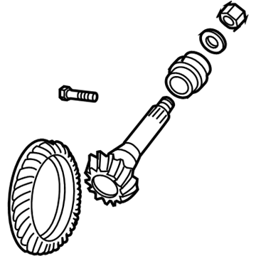 Mopar 5086971AE Gear Kit-Ring And PINION