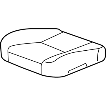 Lexus 71072-60732-A2 Front Seat Cushion Cover, Left (For Separate Type)