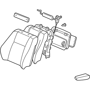 Lexus 71440-6A210-A0 Back Assy, Front Seat, LH(For Separate Type)