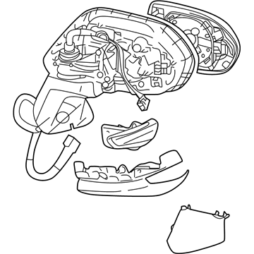 Toyota 87940-12G10 Mirror Assembly