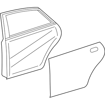 Lexus 67004-33220 Panel Sub-Assembly, Rear Door