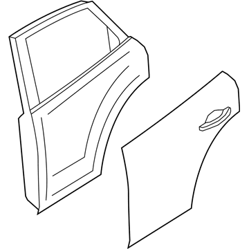 Infiniti HBA0A-5UBMA Door Assy-Rear, LH