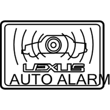 Lexus 74515-30040 Plate, Theft Warning