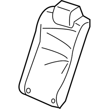 Honda 82121-TEG-A61ZA Cover, Right Rear Seat-Back Trim (Cashmere Ivory) (Leather)