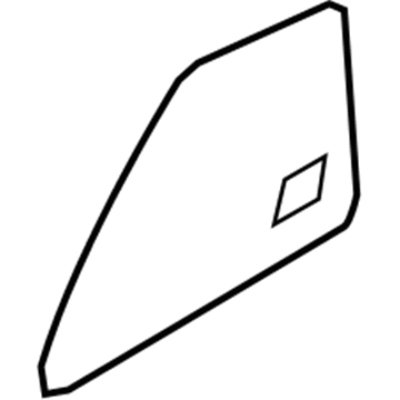 Hyundai 83417-G2020 Glass-Rear Door Fixed, LH