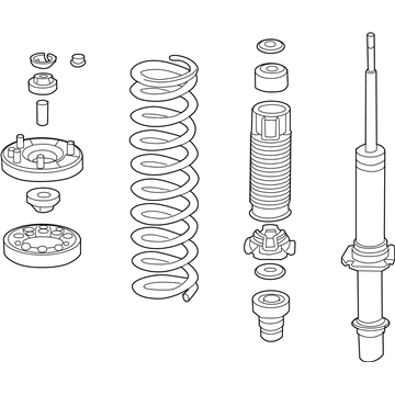 Honda 51620-TE1-A13 Shock Absorber Assembly, Left Front