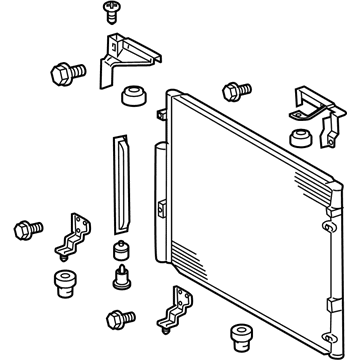 Lexus 88460-60400 CONDENSER Assembly