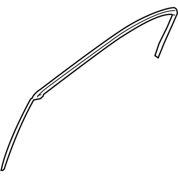 Hyundai 83160-3N000 Weatherstrip Assembly-Rear Door Upper RH