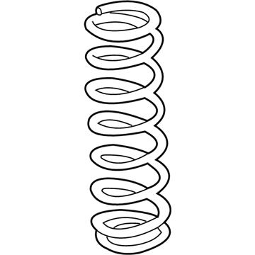 Acura 52441-S0K-A51 Spring, Rear (Showa)