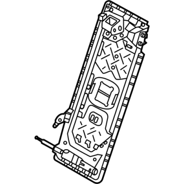 BMW 52-20-7-444-855 SUPPORTING PART, BACKREST