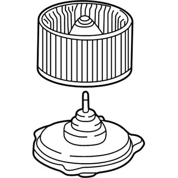 Honda 79310-SR3-A01 Motor Assembly, Fan (W/Fan)