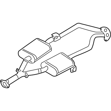 Infiniti 20300-AR205 Exhaust Sub Muffler Assembly