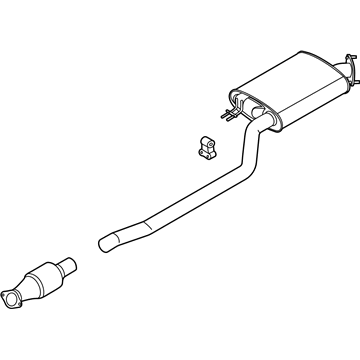 Hyundai 28600-S8220 Center Muffler Complete