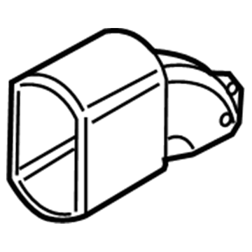 Honda 1J663-RMX-003 Duct C, Fan Outlet