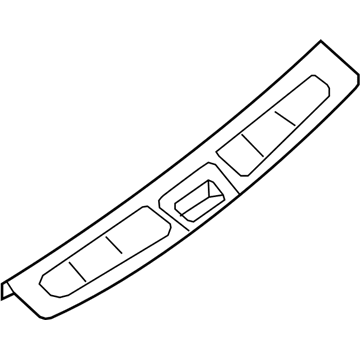 Infiniti 84990-3JA0A Plate-Kicking, Tail Gate