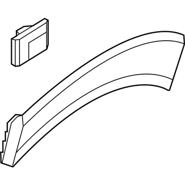 Hyundai 87742-D3000-CA Garnish Assembly-Quarter Side, RH