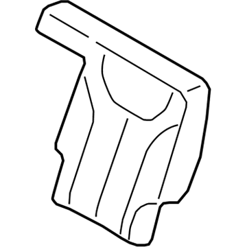 Hyundai 89350-S2000 Pad Assembly-Rear Seat Back, LH